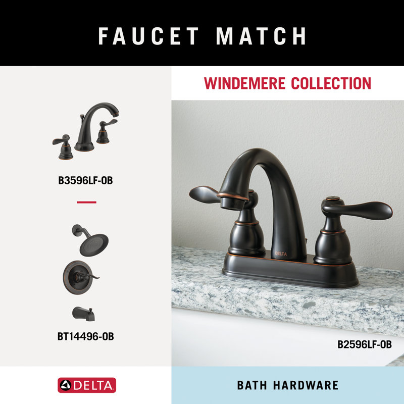 70046SS,OB Delta Windemere Wall Mount Round Closed Towel Ring Bath